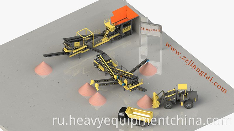 Concrete waste crusher